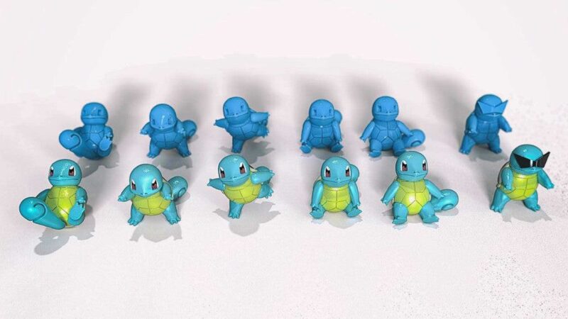 Squirtle Pokemon Biblo Dekoratif Hediyelik Süs Eşyası Maket - Görsel 3