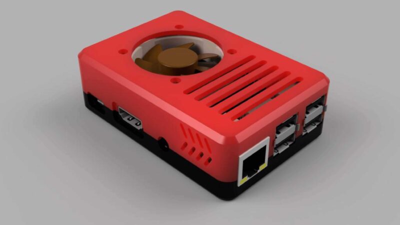 Raspberry Pi 3B / + Fanlı Kılıf Plastik Aparat