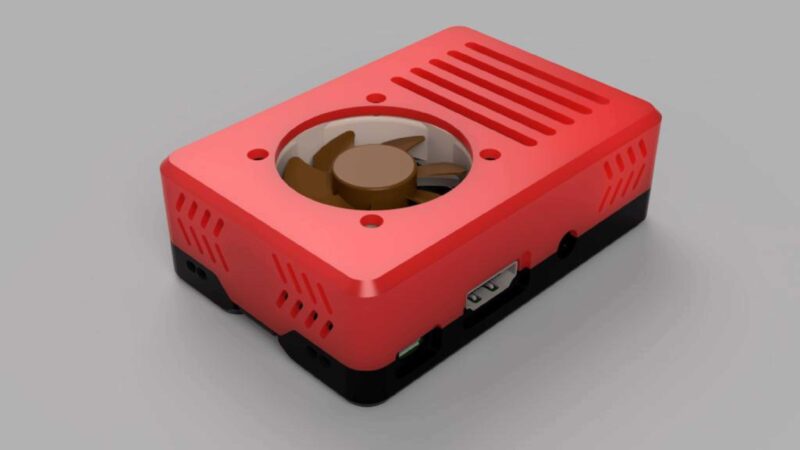 Raspberry Pi 3B / + Fanlı Kılıf Plastik Aparat - Görsel 2