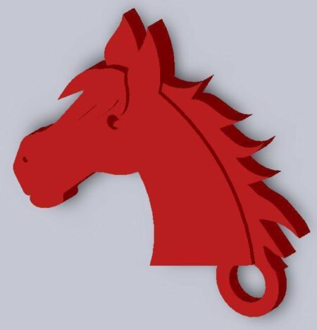 Horsehead At Kafası Anahtarlık Anahtar Tutucu Biblo Dekoratif