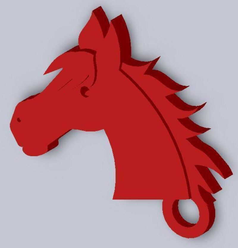 Horsehead At Kafası Anahtarlık Anahtar Tutucu Biblo Dekoratif