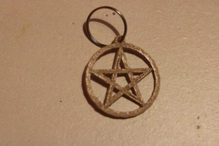 Pentagram Anahtarlık Dekoratif Hediyelik Süs Eşyası Biblo