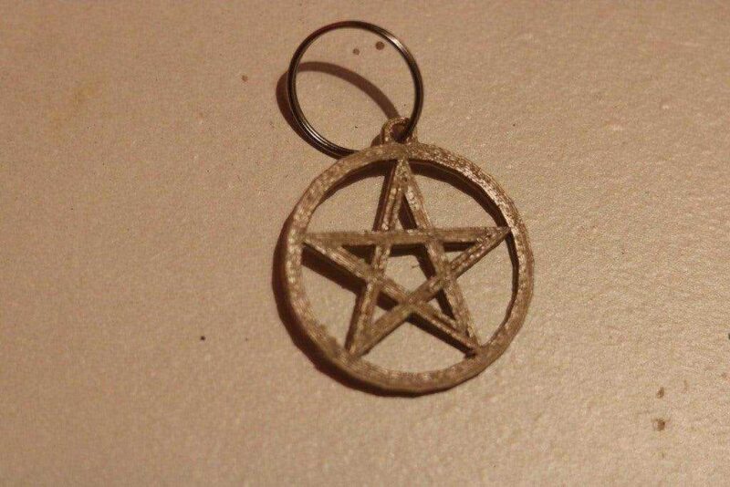 Pentagram Anahtarlık Dekoratif Hediyelik Süs Eşyası Biblo