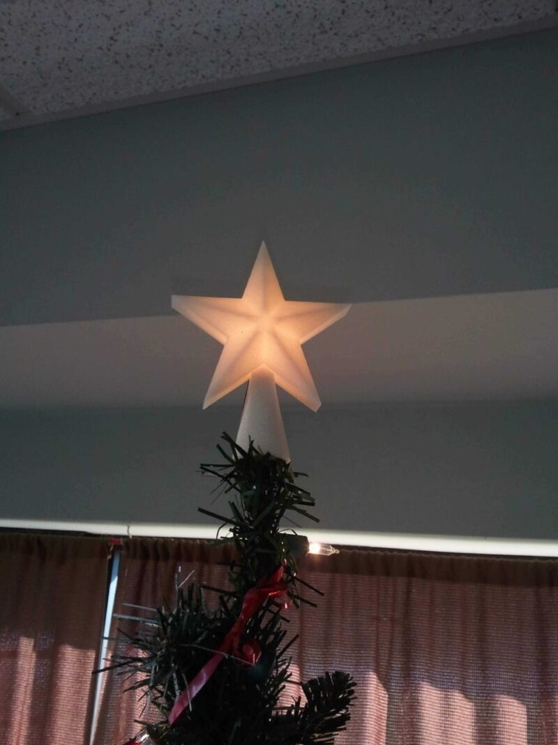 Masaüstü Noel Ağacı Yıldız Topper Süs Eşyası Dekoratif Yıldız - Görsel 4