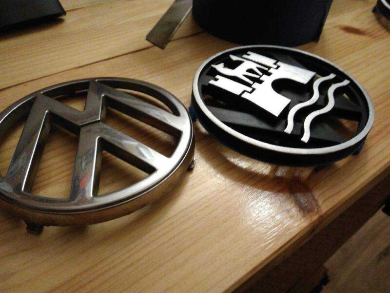 Wolfsburg Vw Golf / Jetta / Corrado / Passat Ön Amblem Değiştirme Plastik Aparat - Görsel 2