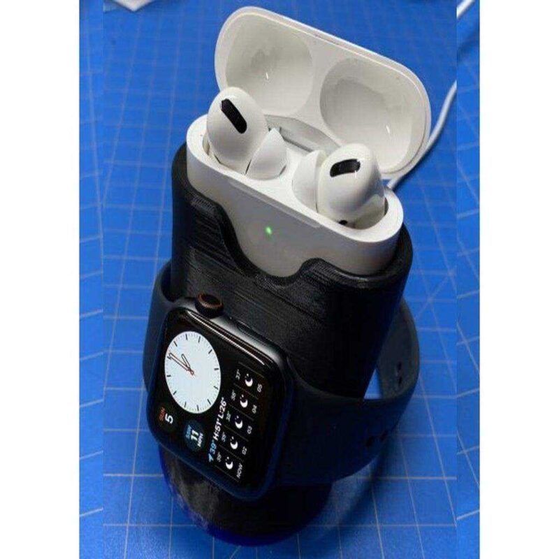Apple Watch Ve Airpods Pro Şarj Standı Plastik Aparat - Görsel 3
