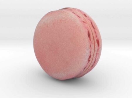 Çilek Macaron Plastik Aparat