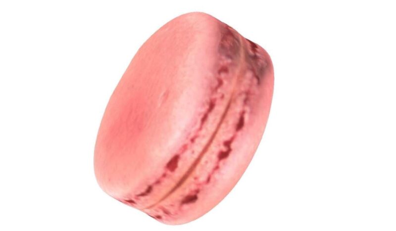 Çilek Macaron Plastik Aparat - Görsel 4