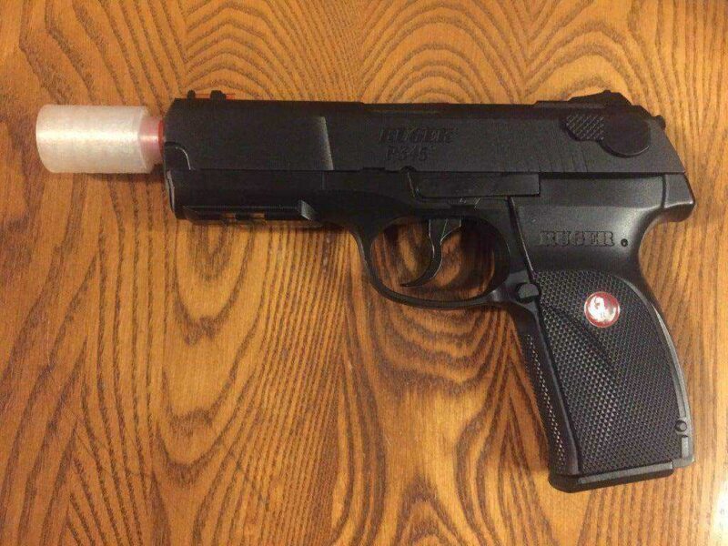 Airsoft bastırıcı  Organik Plastikten Dekoratif Aparat