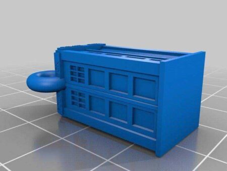 Anahtarlık Mini Tardis Süs Eşyası Tutucu Dekor Biblo Sabitleyici