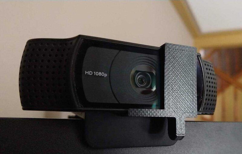 Logitech C920 Webcam Sürgülü Gizlilik Lens Kapağı Plastik Aparat - Görsel 3