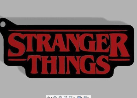 Stranger Things Logosu Anahtarlık Hediyelik Asma Askı Aksesuar Se