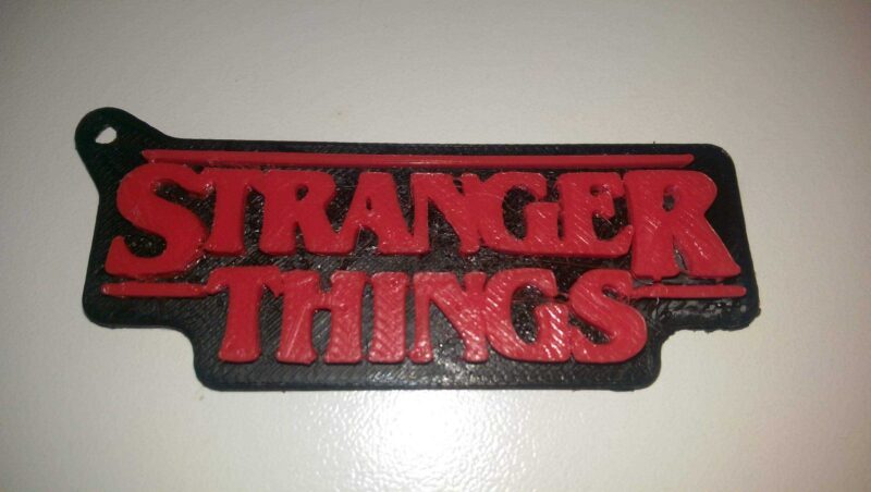 Stranger Things Logosu Anahtarlık Hediyelik Asma Askı Aksesuar Se - Görsel 2