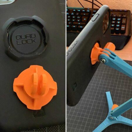 Quadlock Gopro Çift Adaptör Plastik Aparat