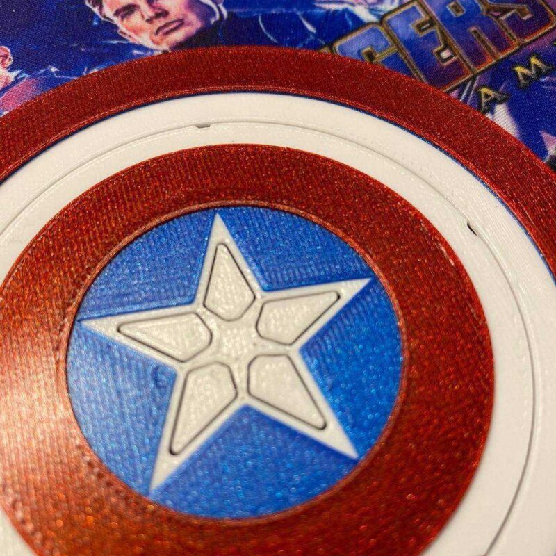 Kaptan Amerika Kalkanı Coaster/A Resim Standı Plastik Aparat - Görsel 2