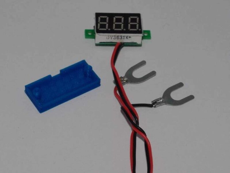 Voltmetre Destek Plakası Plastik Aparat - Görsel 3