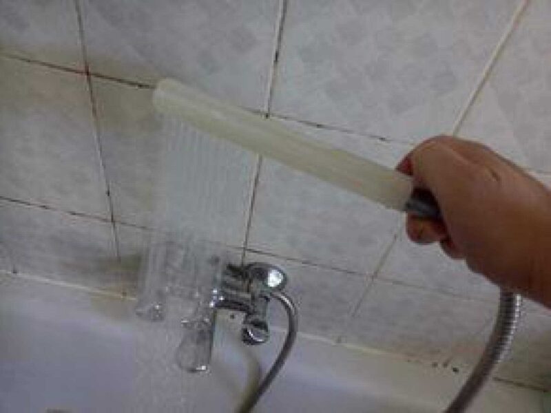 Basit Yuvarlak Duş Başlığı Plastik Aparat - Görsel 2