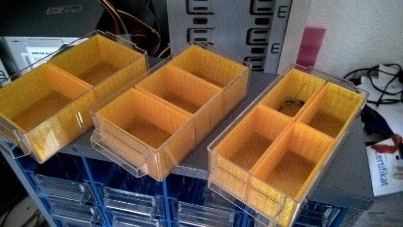 Ürün çeşitliliği kutusunda 3 adet kutu  Organizer Organik Plastik - Görsel 3