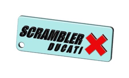 Ducati Scrambler Anahtarlık Plastik Aparat
