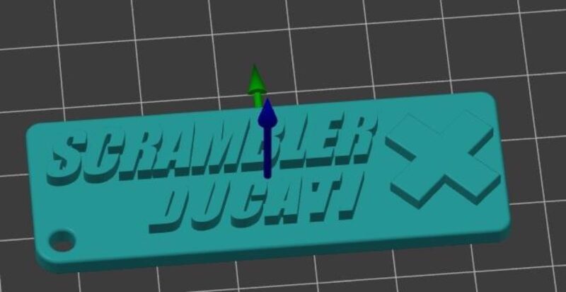 Ducati Scrambler Anahtarlık Plastik Aparat - Görsel 2