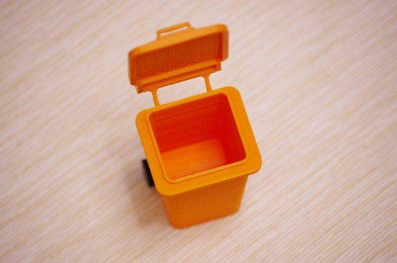 Mini Çöp Kovası Dekoratif Organizer Kalemlik Masa Süsü - Görsel 4