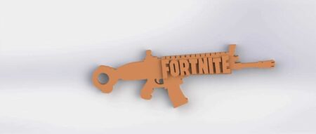 Fortnite Scar Silah Organik Plastikten Dekoratif Biblo Anahtarlık