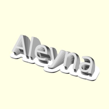 Aleyna Aleyna Kişiye İsime İsme Özel Üretim Masaüstü İsimlik Sevgiliye Eşe Hediyelik Masa Üstü İsimliği Sümen Ofis Hediyesi Dekoratif Organik Plastik