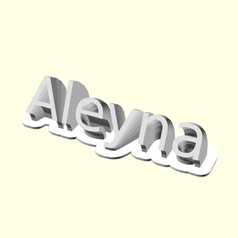 Aleyna Aleyna Kişiye İsime İsme Özel Üretim Masaüstü İsimlik Sevgiliye Eşe Hediyelik Masa Üstü İsimliği Sümen Ofis Hediyesi Dekoratif Organik Plastik