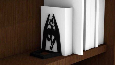 SKYRIM - Kitap desteği  Organik Plastikten Dekoratif Aksesuar