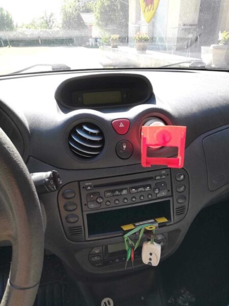 Citroen C3 Telefon Tutucu Plastik Aparat