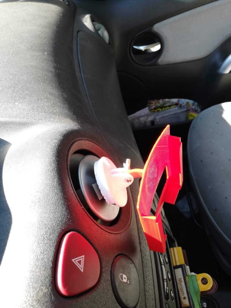 Citroen C3 Telefon Tutucu Plastik Aparat - Görsel 2