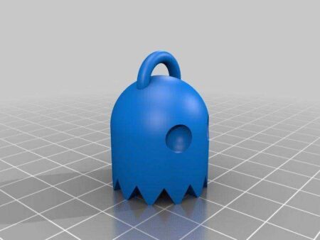 Pacman Ghost Anahtarlık Organik Plastikten Zincirsiz Anahtarlık