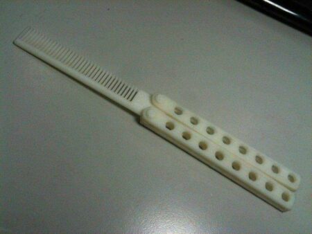 Cep Kelebek Tarak  Saç Tarama Organik Plastikten Aksesuar Hediye