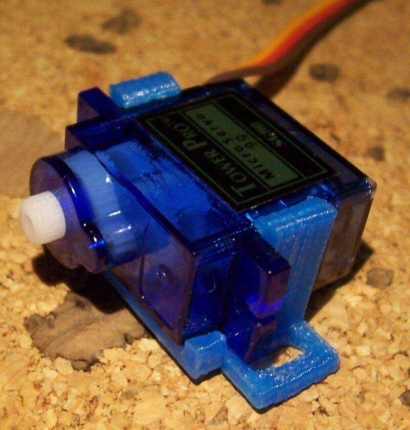Servo Halter montajlı SG90 klipsi  Organik Plastikten Aparat - Görsel 3