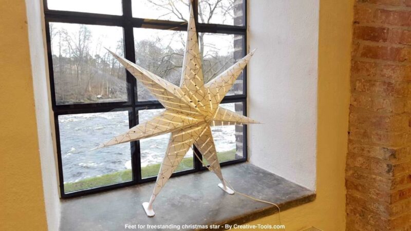 Bağlantısız Noel Yıldızı İçin Ayaklar Plastik Aparat - Görsel 4