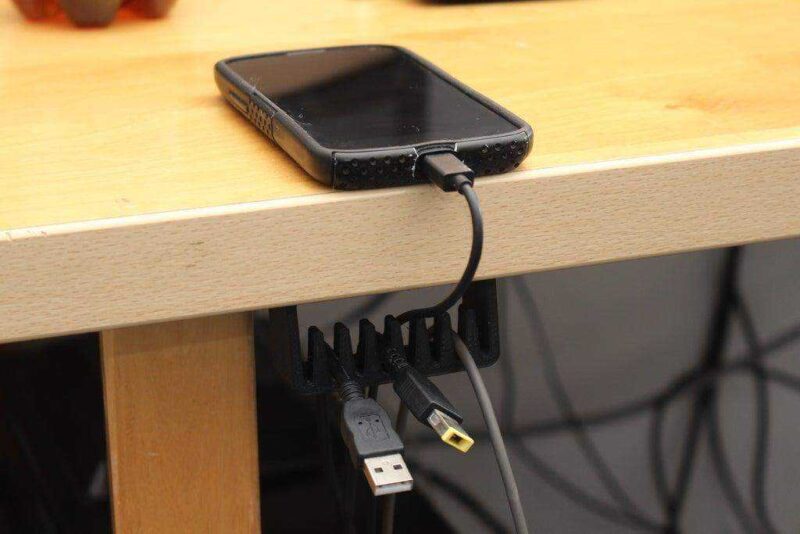 Masa Altı Kablo Sabitleyici Tutucu Organizer Dekoratif Stand - Görsel 2