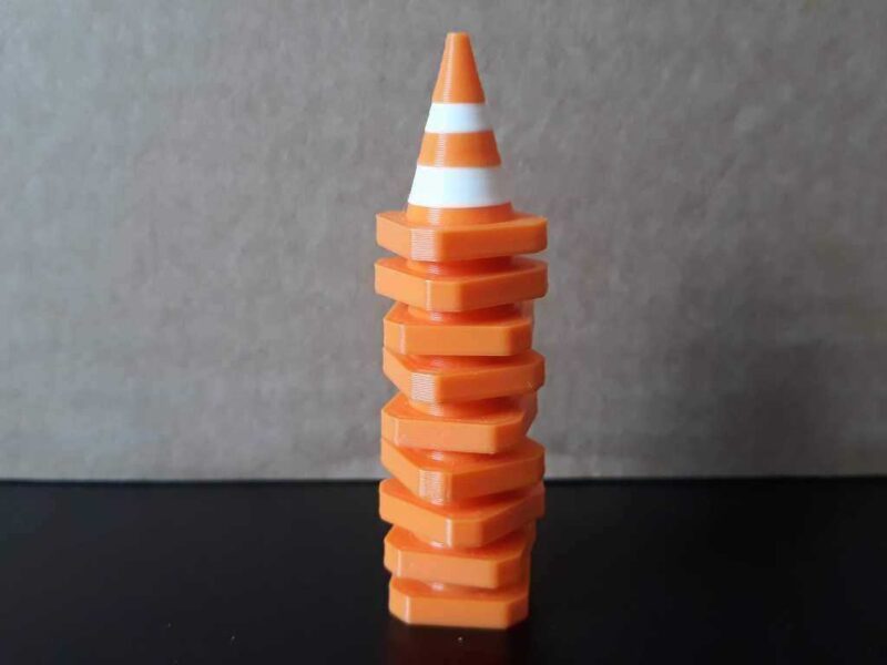 Trafik Konisi (Scrap Mekaniği) Plastik Aparat - Görsel 3