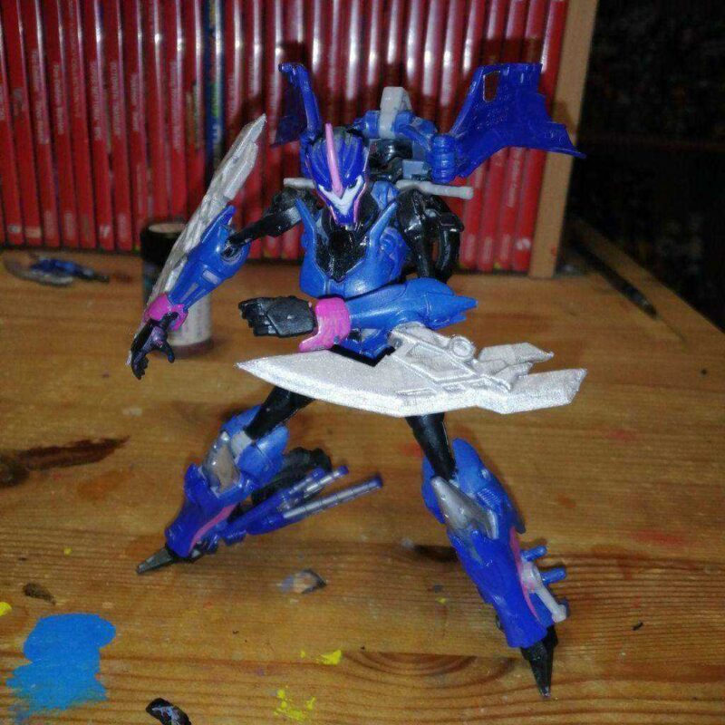 Transformers Prime Arcee Kol Bıçakları Plastik Aparat - Görsel 2