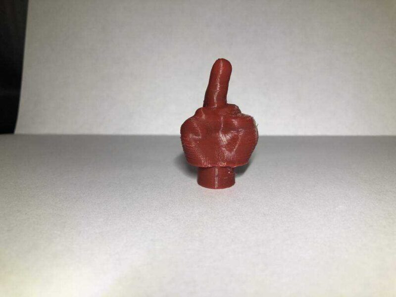 Lastik Valf Kapağı Orta Parmak Plastik Aparat