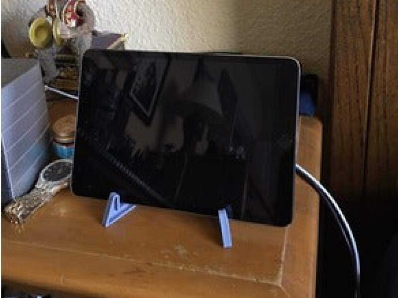Basit iPad Standı Masaüstü Telefon Tablet Tutucu Ofis Mutfak - Görsel 3