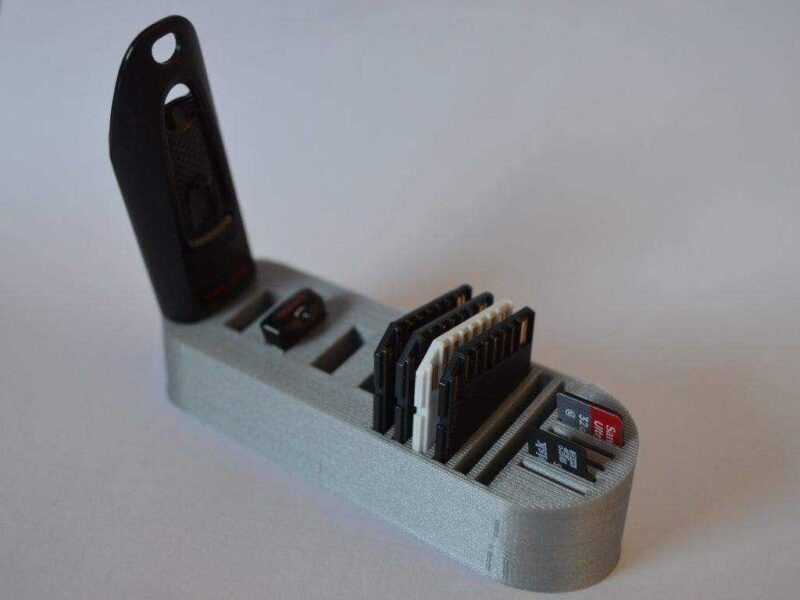 USB microSD SD düzenleyici Tutucu Askısı Standı Aparatı Organizer - Görsel 2