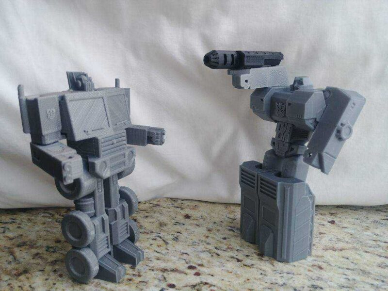 Dönüşümlü Megatron (Tek Baskı, Destek Malzemesi Yok) Plastik Aparat - Görsel 4