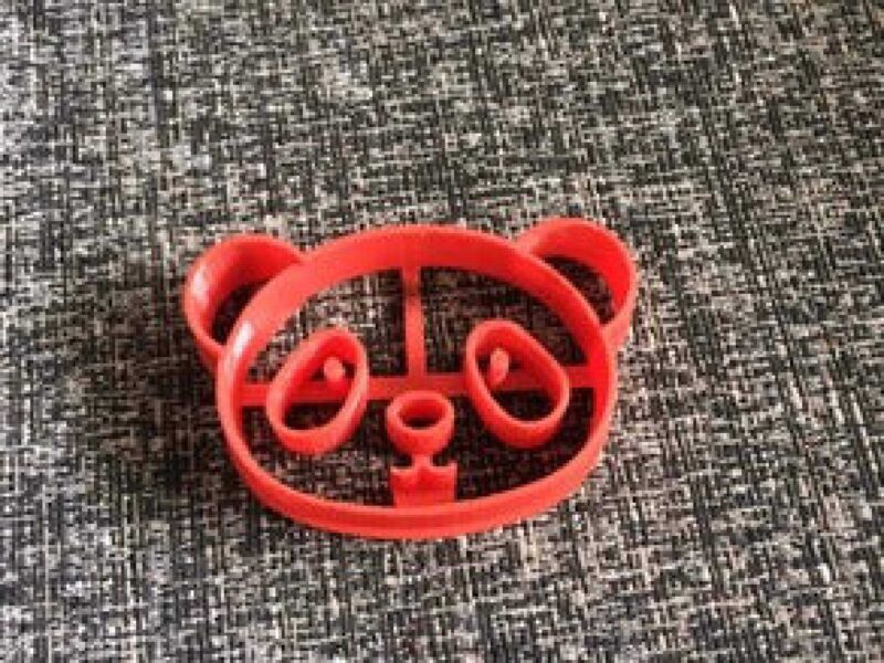 Panda Kurabiye Şeker Hamuru Oyun Hamuru Kalıbı Şekil Verme Kesici
