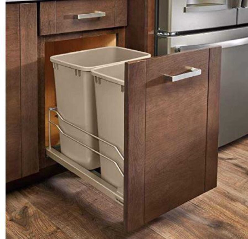 Rev-A-Shelf Pull Out Mutfak Çöp Kovaları Plastik Aparat - Görsel 3