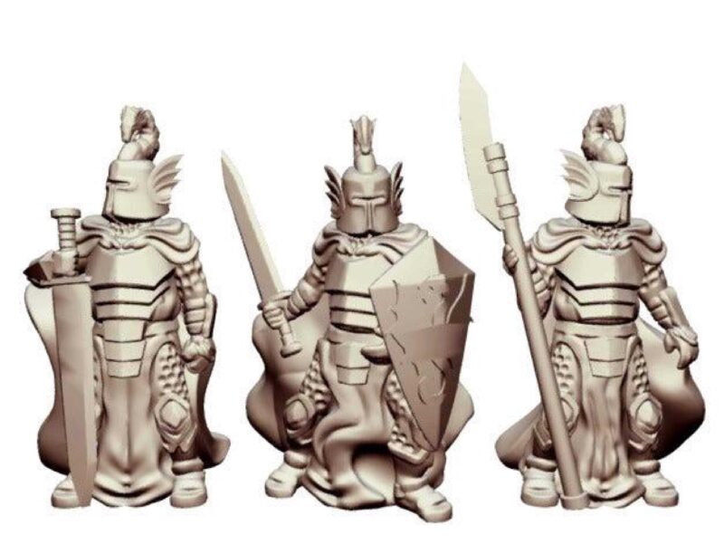 Dragon Şövalyeleri (28Mm Ölçeği) Biblo Dekoratif Aksesuar