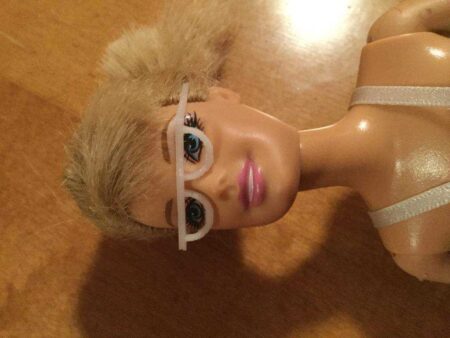Barbie İçin Gözlük Plastik Aparat