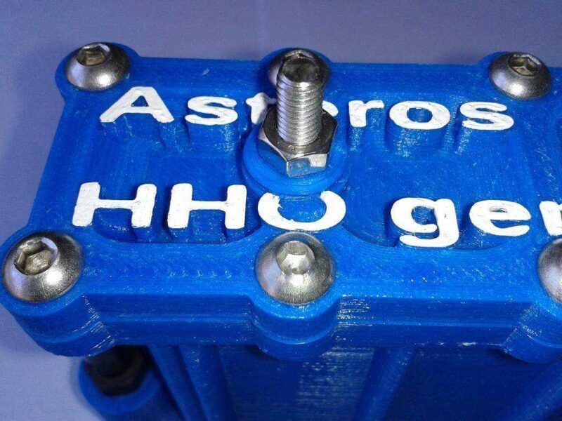 Asteros B708A 3D Baskılı Hidrojen Jeneratörü Plastik Aparat - Görsel 3