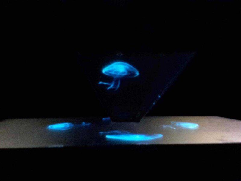 Akıllı Telefon Hologram Çerçevesi Plastik Aparat - Görsel 3