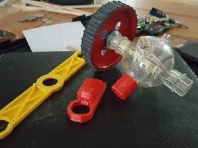 Capsela Oyuncak Sekizgen Bağlayıcı Plastik Aparat - Görsel 3