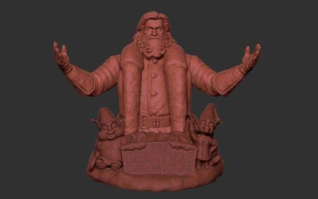 Santa Claus Büstü (Kurt Russell) Plastik Aparat